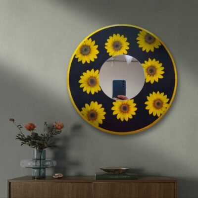 Floral Mirror (yellow Flowers)
