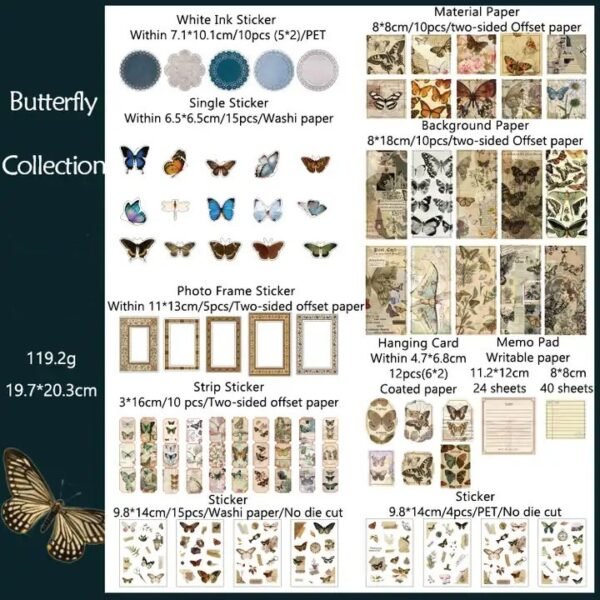 DIY Pack for Journal Notebook (140+ pieces) - Image 7