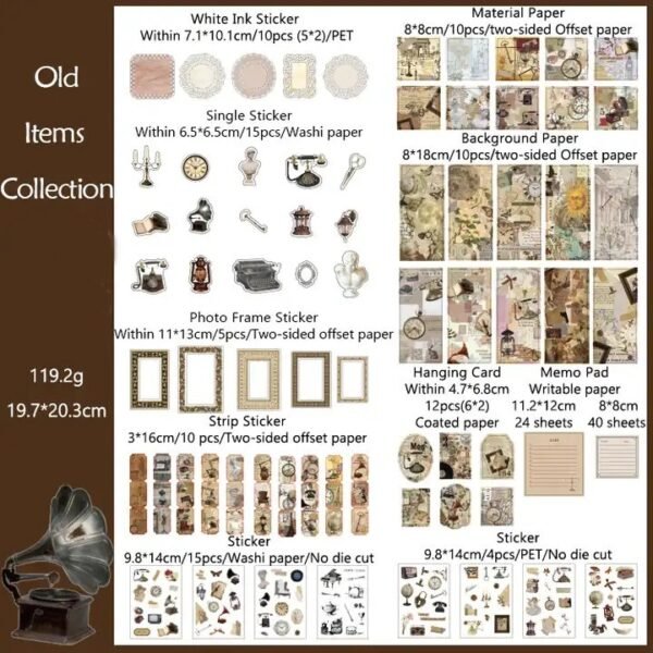 DIY Pack for Journal Notebook (140+ pieces) - Image 9