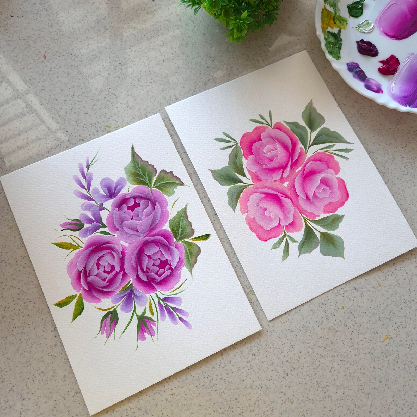 One Stroke Flower Painting Basics – Learn the Art of Creating Flowers in Single Brushstroke 